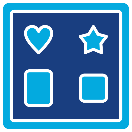 形のおもちゃ Generic Blue icon