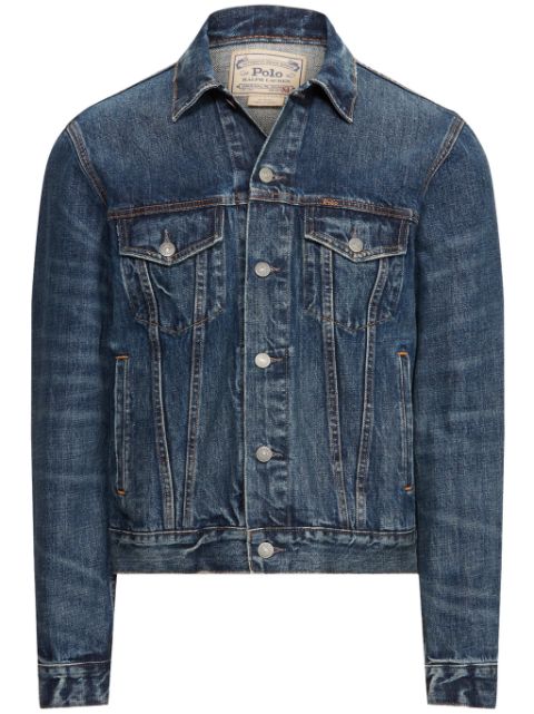 Polo Ralph Lauren classic-collar cotton denim jacket 