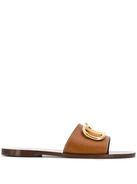 Valentino Garavani VLogo Signature leather slides