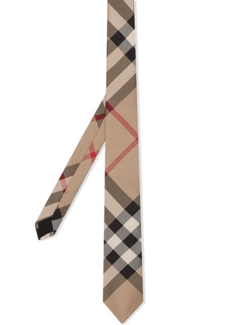 Burberry Classic Cut Check Silk Tie