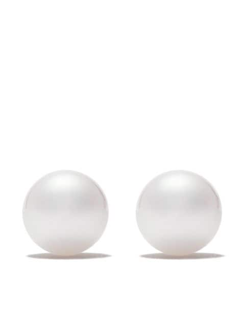 TASAKI 18kt white gold 8mm Akoya pearl earrings