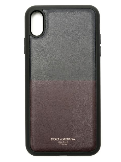 Dolce & Gabbana Case para iPhone XS Max de couro