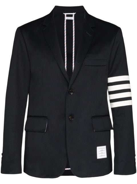 Thom Browne unconstructed 4-Bar single-breasted blazer