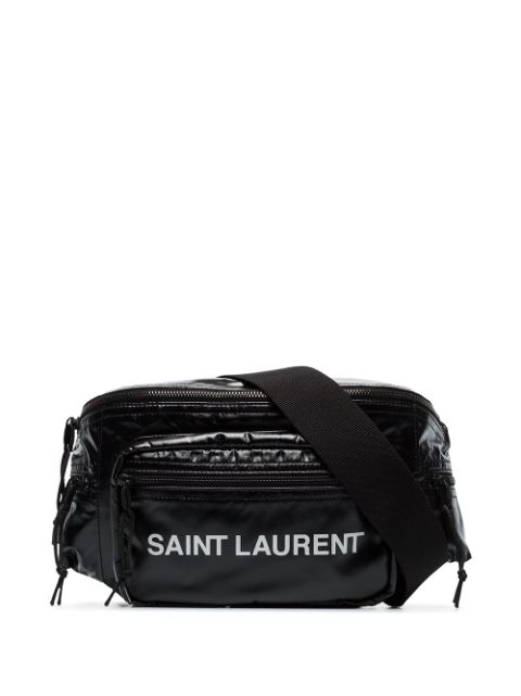 Saint Laurent Pochete matelassê com logo