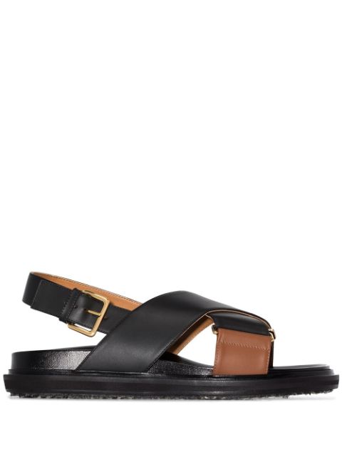 Marni Fussbet crossover-strap sandals