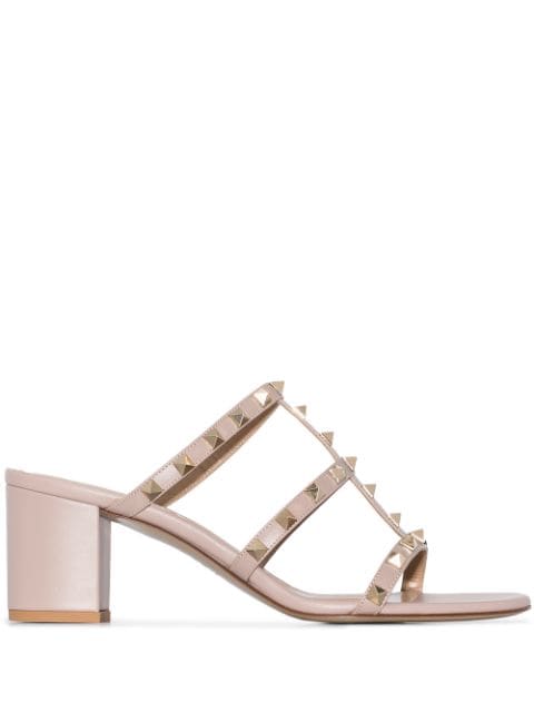 Valentino Garavani Rockstud 60mm leather mule sandals