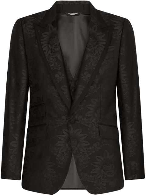 Dolce & Gabbana Blazer com abotoamento simples de jacquard