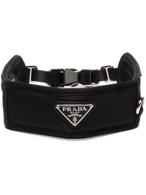 Prada triangle-logo collar