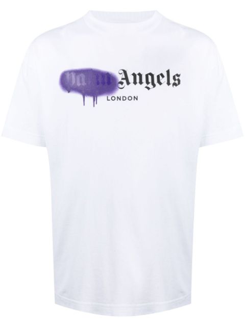 Palm Angels spray paint-print T-shirt