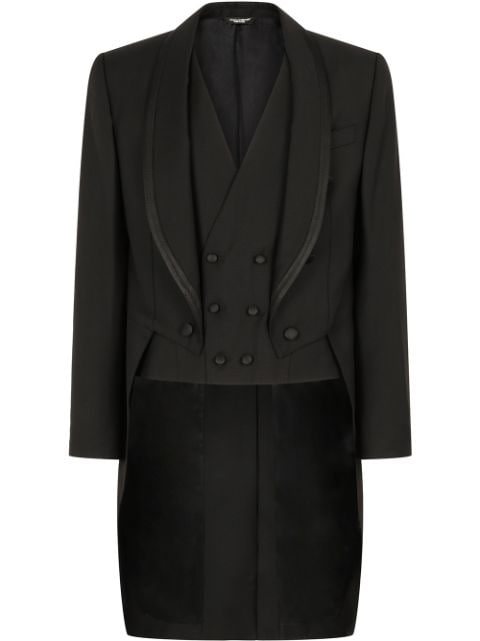 Dolce & Gabbana three-piece wool evening suit