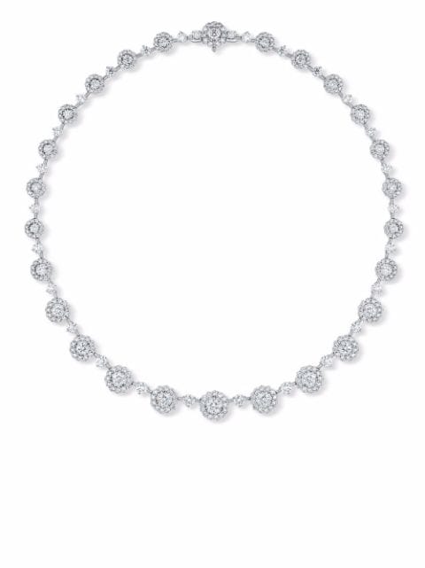 David Morris 18kt white gold Elizabeth diamond necklace