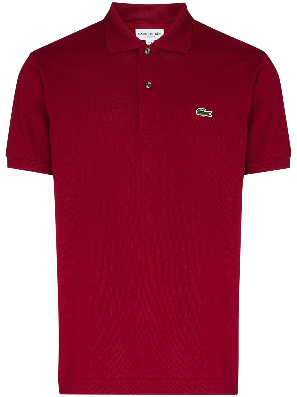 Image 1 of Lacoste logo-embroidered short-sleeve polo shirt