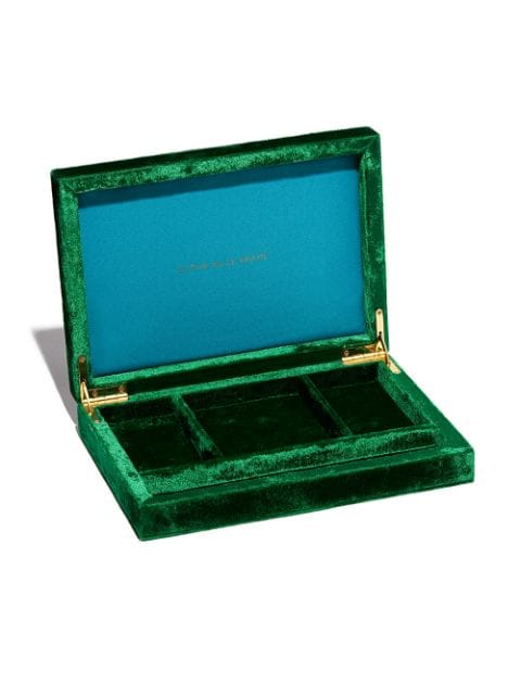 Sophie Bille Brahe Trésor crushed-velvet jewellery box