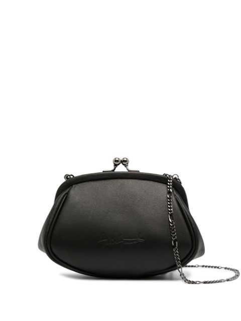 Discord Yohji Yamamoto clasp leather shoulder bag