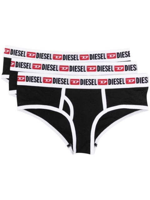 Diesel Ufpn-Oxy logo-waistband briefs (pack of three)