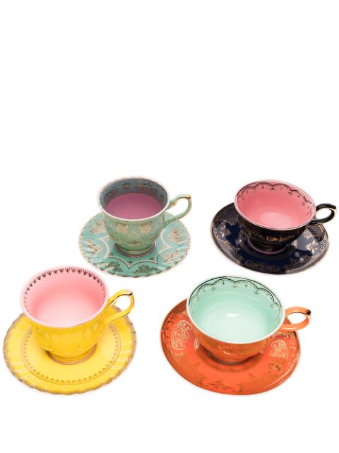 POLSPOTTEN Grandpa glazed teacups (set of 4)