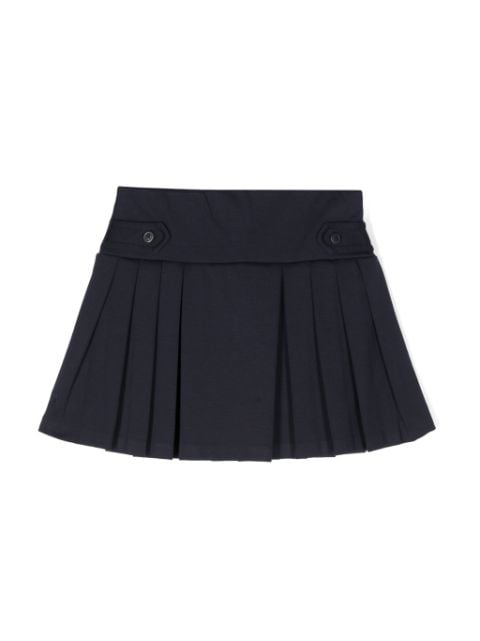 POLO RALPH LAUREN KIDS pleated high-waist skirt