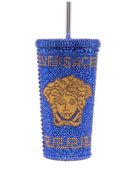 Versace taza Medusa con detalles de strass