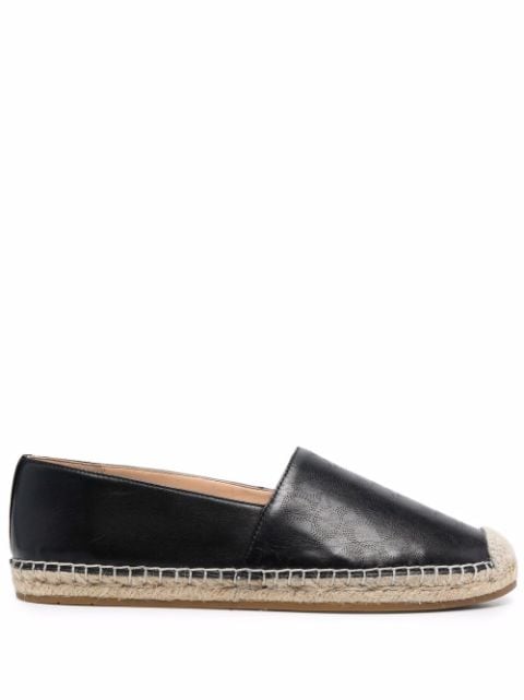 Coach leather round-toe espadrilles