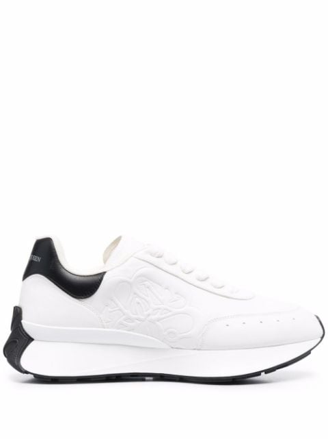 Alexander McQueen embossed logo exaggerated-sole sneakers