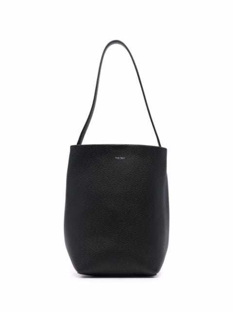 The Row embossed-logo detail tote bag