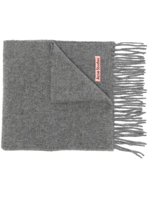 Acne Studios fringed wool scarf