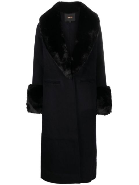 Maje double-face faux-fur coat