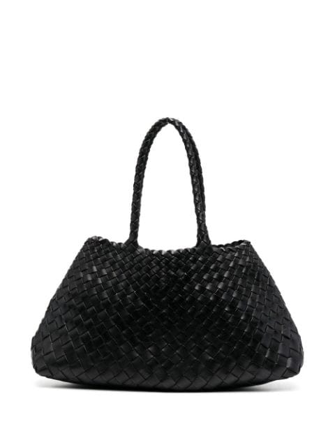 DRAGON DIFFUSION Santa Croce interwoven leather tote bag