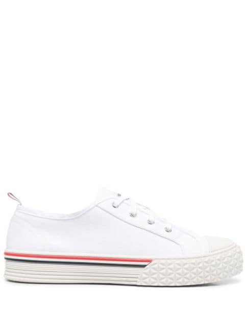 Thom Browne stripe-trim lace-up sneakers