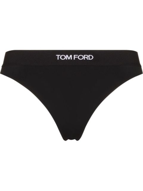 TOM FORD tanga con logo en la pretina