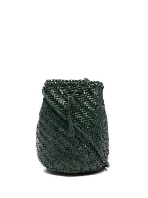 DRAGON DIFFUSION interwoven-design bucket bag