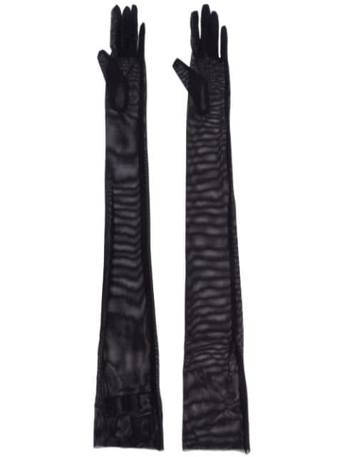 Norma Kamali long slip-on gloves