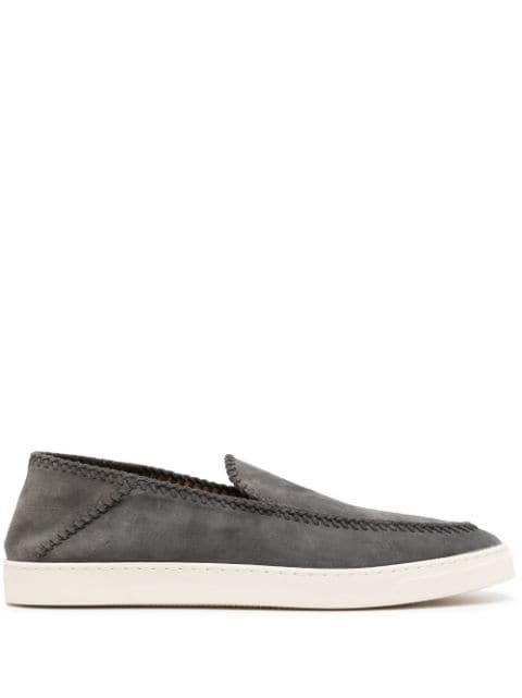 Giorgio Armani whipstitch-trim detail sneakers