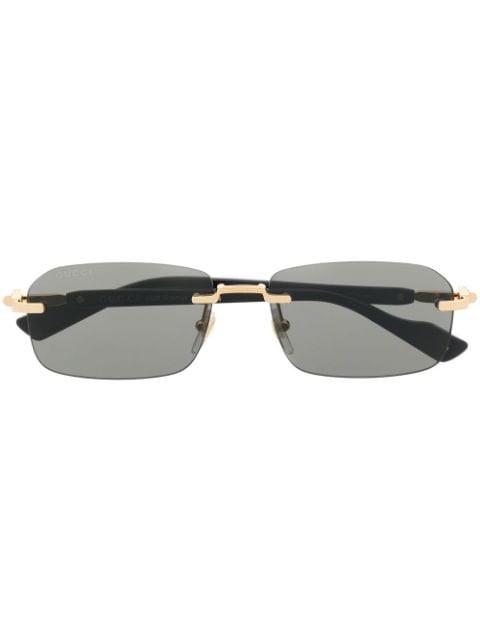 Gucci Eyewear rimless rectangle-frame sunglasses