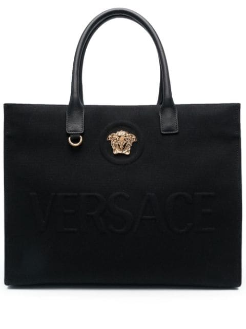 Versace grand sac cabas La Medusa en toile