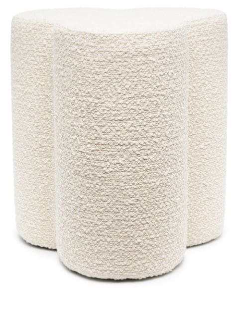 POLSPOTTEN Clover bouclé stool