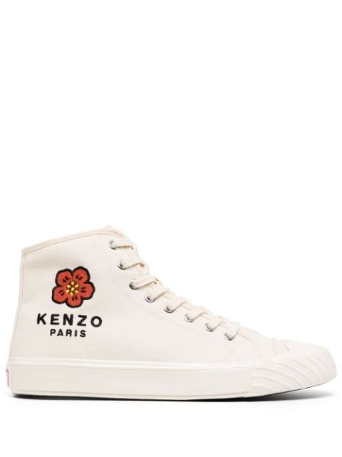 Kenzo logo-embroidered high-top sneakers