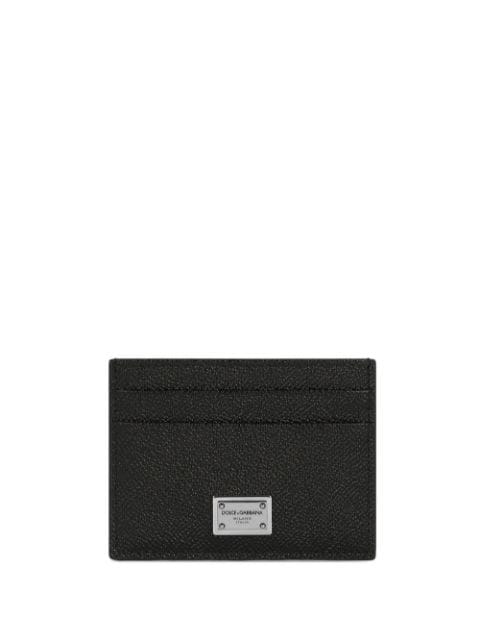 Dolce & Gabbana logo-tag leather card holder