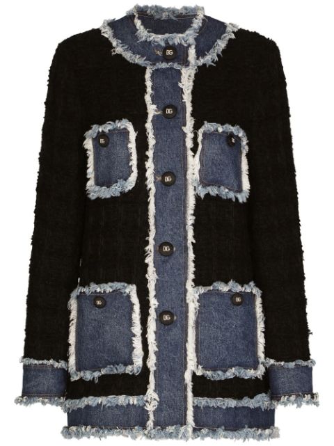 Dolce & Gabbana tweed denim jacket