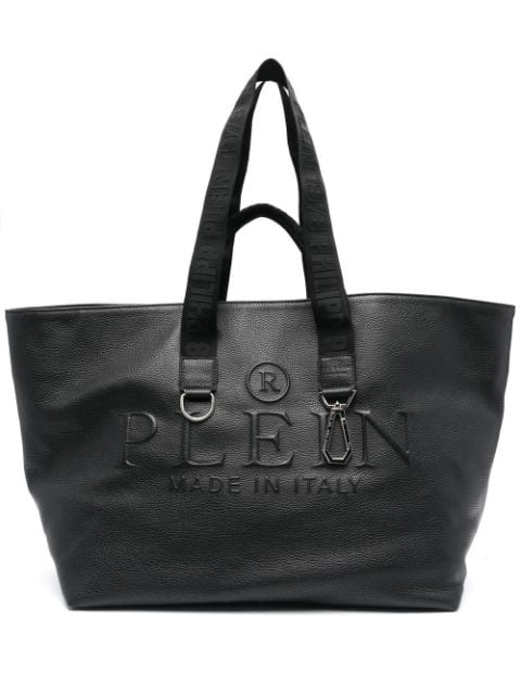 Philipp Plein tote con logo en relieve