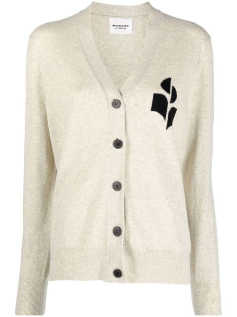 MARANT ÉTOILE Karin logo-intarsia cardigan