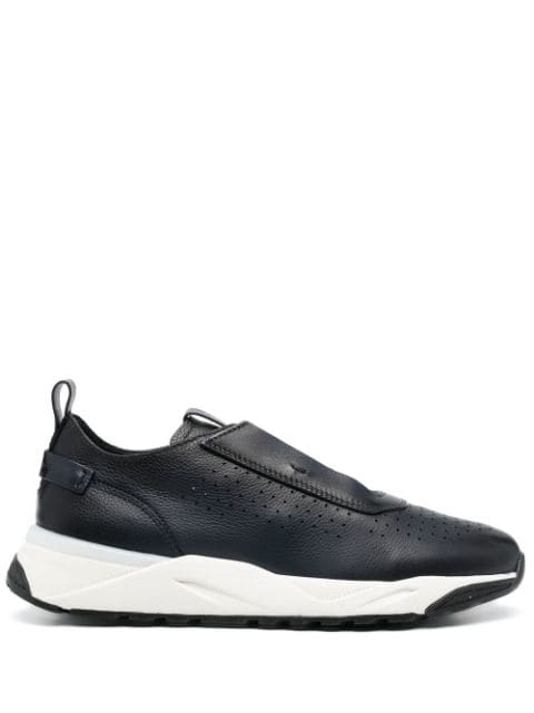 Santoni low-top leather sneakers