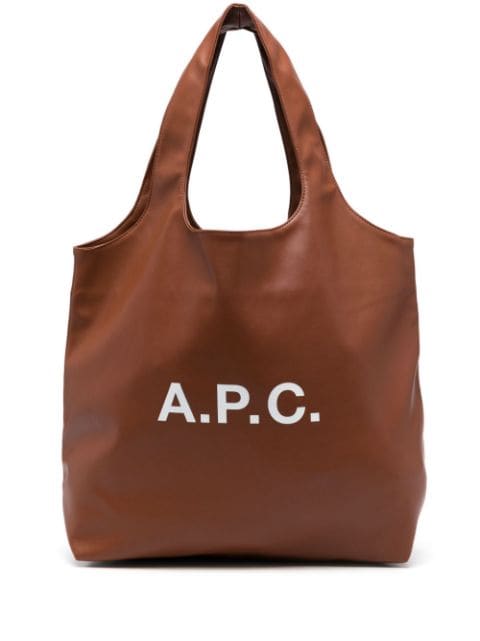 A.P.C. logo-print tote bag