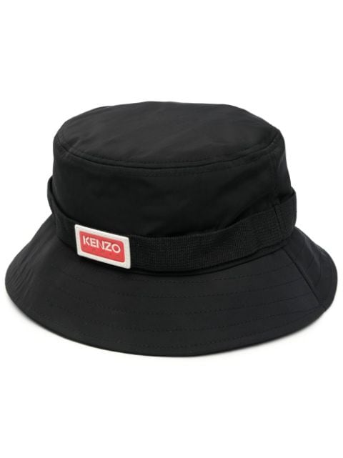 Kenzo side logo-patch detail bucket hat