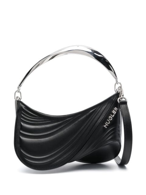 Mugler small Spiral Curve 01 embossed tote bag