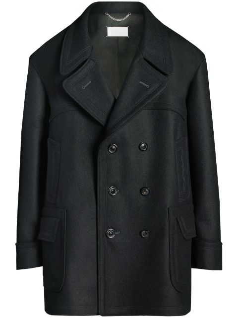 Maison Margiela double-breasted wool-blend coat