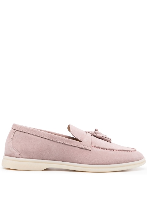 Scarosso tassel detail suede loafers