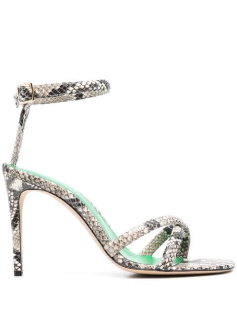 Victoria Beckham 100mm crocodile-print sandals