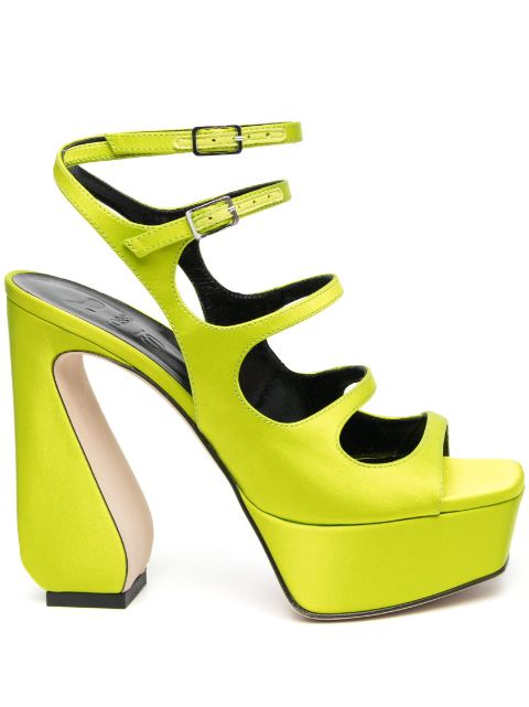 Si Rossi 140mm platform leather sandals