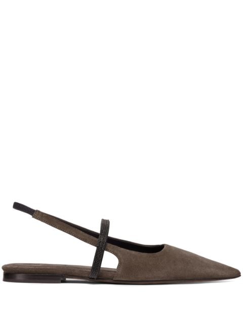 Brunello Cucinelli Slingback ballerina's